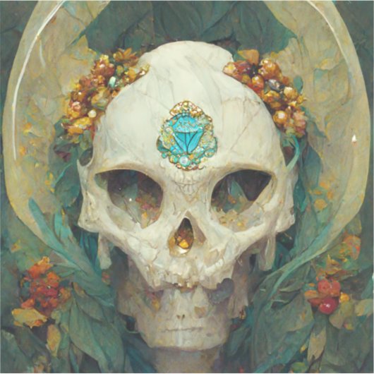 Fee Skull Fantasy Aufkleber (Vorderseite)