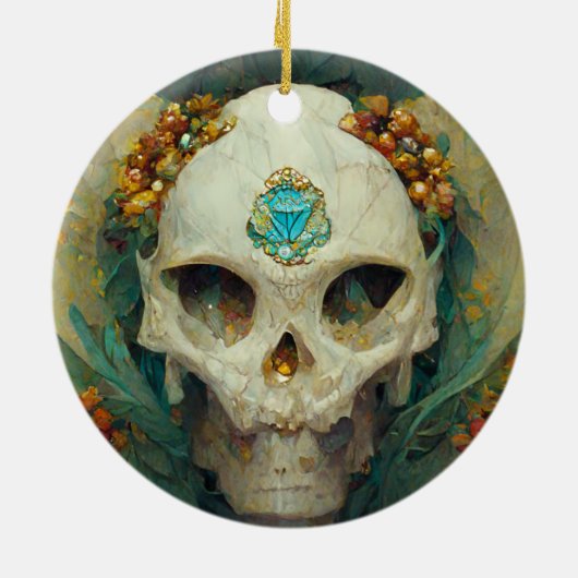 Fee Skull Fantasy Keramik Ornament (Hinten)