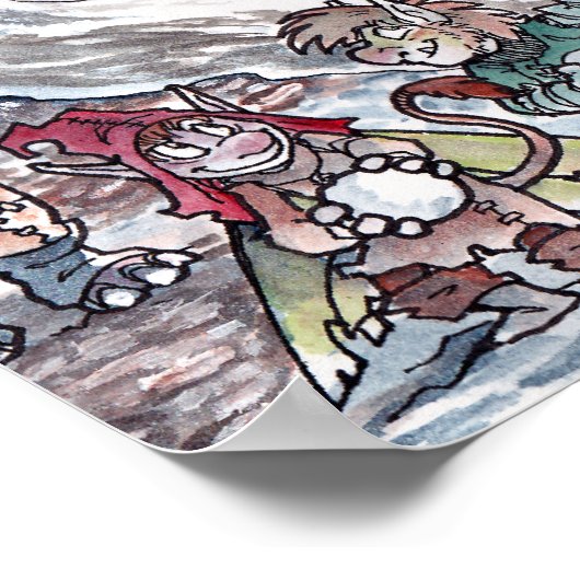 Fee Snowball-Kampf Poster (Ecke)