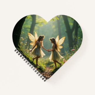 Fee spielen im WaldNotebook Notizblock