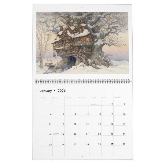 Fee Treehouses 2024 Kalender (Jan 2026)
