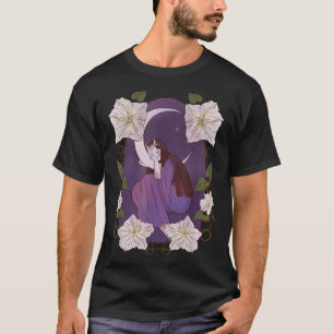 Fee über dem Mondschläfchen Niedlich Mitternacht T-Shirt