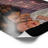 Fee und Baby "Baby Girl" Square Foto Print Gift (Ecke)