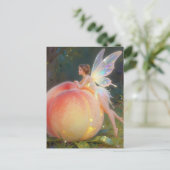 Fee und der Pfirsich Postkarte (Stehend Vorderseite)