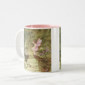 Fee-und Frosch-Kaffee-Tasse Zweifarbige Tasse (Vorderseite Links)