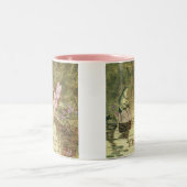 Fee-und Frosch-Kaffee-Tasse Zweifarbige Tasse (Mittel)