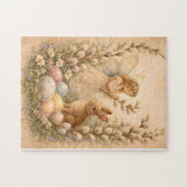 Fee und Osterhase Puzzle (Horizontal)