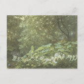 Fee Vintager Wald Postkarte (Vorderseite)
