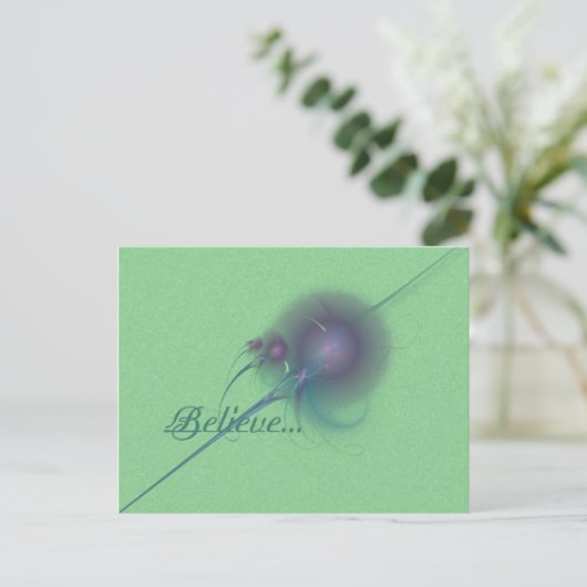 Fee Wand Abstrakte Kunst Postkarte (Stehend Vorderseite)