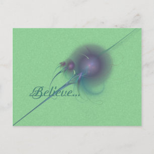 Fee Wand Abstrakte Kunst Postkarte