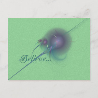 Fee Wand Abstrakte Kunst Postkarte