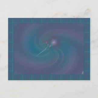 Fee Wand Abstrakte Kunst Postkarte