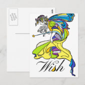 Fee Wish Postkarte (Vorne/Hinten)