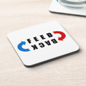 Feed back and blue untersetzer (Linke Seite)