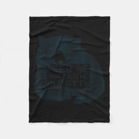 Feed Me And Tell Me I'm Pretty Brown Bear  Fleecedecke (Vorderseite)