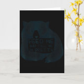 Feed Me And Tell Me I'm Pretty Brown Bear  Karte (Gelbe Blume)