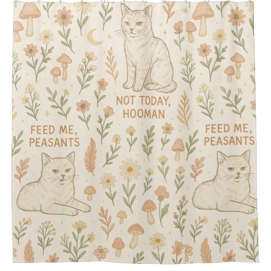 Feed me peasants duschvorhang (Vorderseite)