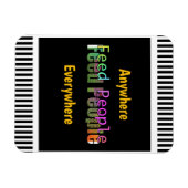 Feed People Refrigerator Magnet (Horizontal)