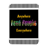 Feed People Refrigerator  Magnet (Vertikal)