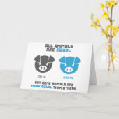 Feed Pig, Acorn  Karte (Gelbe Blume)