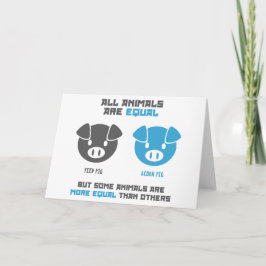 Feed Pig, Acorn  Karte