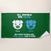 Feed Pig, Acorn Strandtuch (Vorderseite)