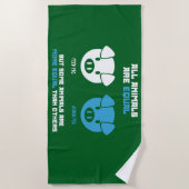 Feed Pig, Acorn  Strandtuch (Vorderseite)