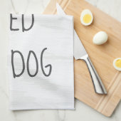 Feed the Dog Alexa Command Humor Geschirrtuch (Viertel Falte)