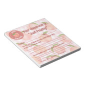 Feedback für die wichtigsten positiven Lehrer indi Notizblock (angewinkelt)