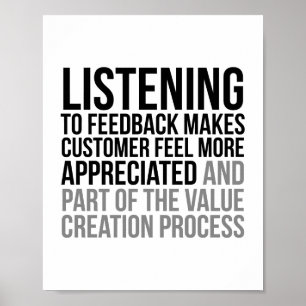 Feedback hören poster