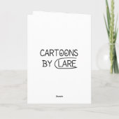 "Feedback Overload" Funny Cartoon Birthday Card Karte (Rückseite)