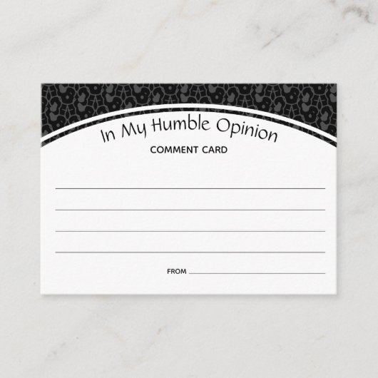 Feedback zu benutzerdefinierten Kommentaren in mei Hinweiskarte (Vorderseite)