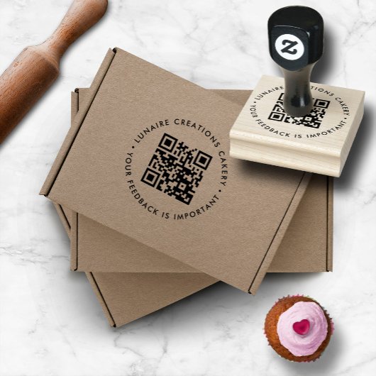 Feedback zum QR-Code Gummistempel
