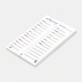 Feeder Uhrenvogel, vorgedruckt, Feeder-Vögel Nachn Post-it Klebezettel (angewinkelt)