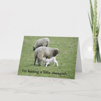 Feeding_Lambs, bin ich Gefühl ein ängstliches Karte