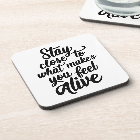 Feel Alive Untersetzer (Linke Seite)