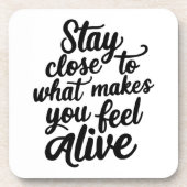 Feel Alive Untersetzer (Vorderseite)