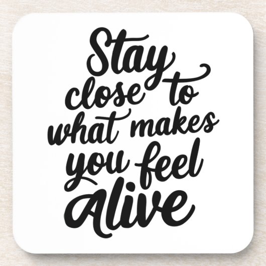 Feel Alive Untersetzer (Vorderseite)