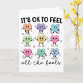 Feel All The Feels School Counselor Valentine Ment Karte (Gelbe Blume)