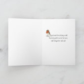 Feel Better bald Little Bird und Birdhouse Karte (Innenseite)