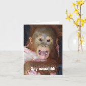 Feel Better bald sagen Aaahh Karte (Gelbe Blume)