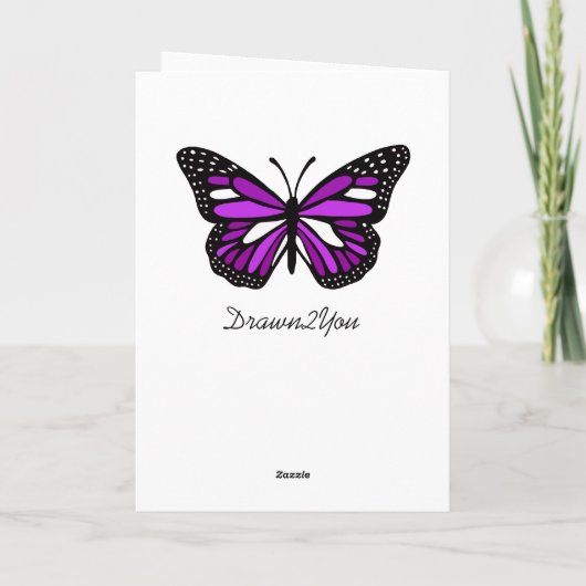 Feel Better Butterflies Karte (Rückseite)