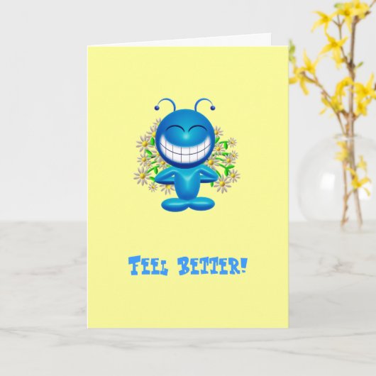 Feel Better! Karte (Gelbe Blume)