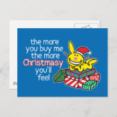 Feel Christmasy Feiertagspostkarte (Vorne/Hinten)