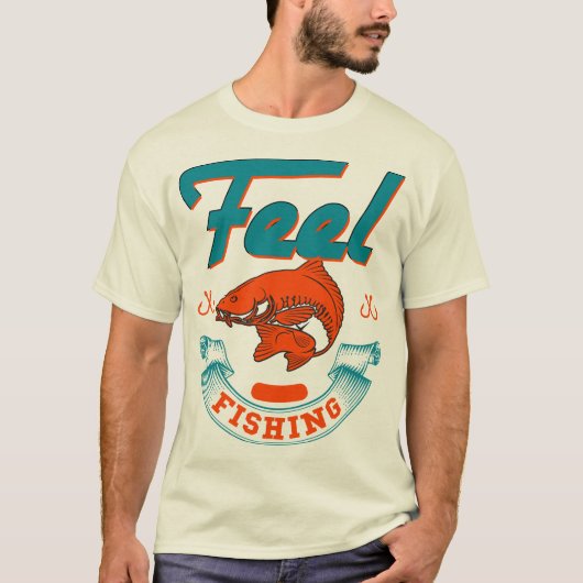 Feel fishing Men's Basic T - Shirt (Vorderseite)