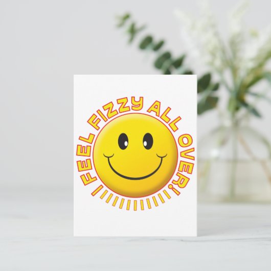 Feel Fizzy Postkarte (Stehend Vorderseite)