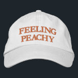 Feel Good Positive Mood Uplifting Aesthetic Quote Bestickte Baseballkappe<br><div class="desc">This hat features an upbeat,  feel-good message designed to reflect optimism and lighthearted confidence. The warm tone and simple embroidered lettering give it an easy,  modern look that pairs naturally with casual,  everyday outfits. A subtle statement piece for people drawn to uplifting energy,  relaxed style,  and emotionally positive design.</div>