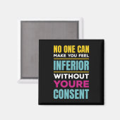 Feel Inferior Eleanor Roosevelt Women's Rights Mag Magnet (Vorderseite/Rückseite)