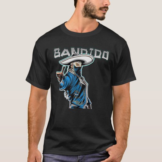Feel-Ink Bandido Bandit Lucha Libre Mexican Pro Wr T-Shirt (Vorderseite)