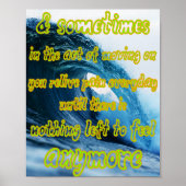 feel it but don let it consume you poster (Vorne)